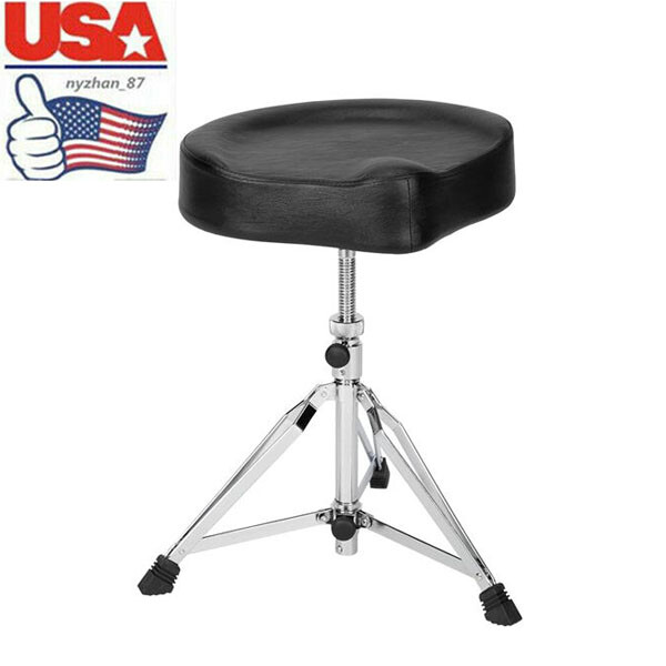 Adjustable Height Drumhocker Drums Stool Guitar Piano Percussion Saddle Seat