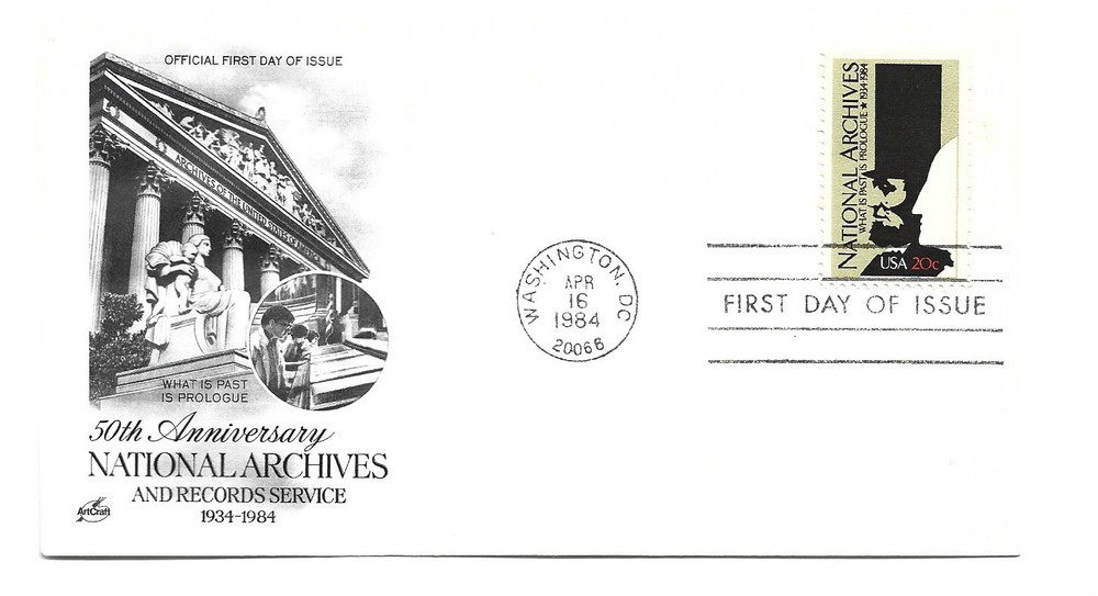 2081 National Archives, ArtCraft FDC