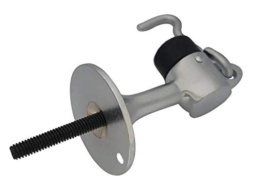 1 PCS Solid Brass Door Stop 3-15/16 Inch Height Satin Chrome Wall Protector