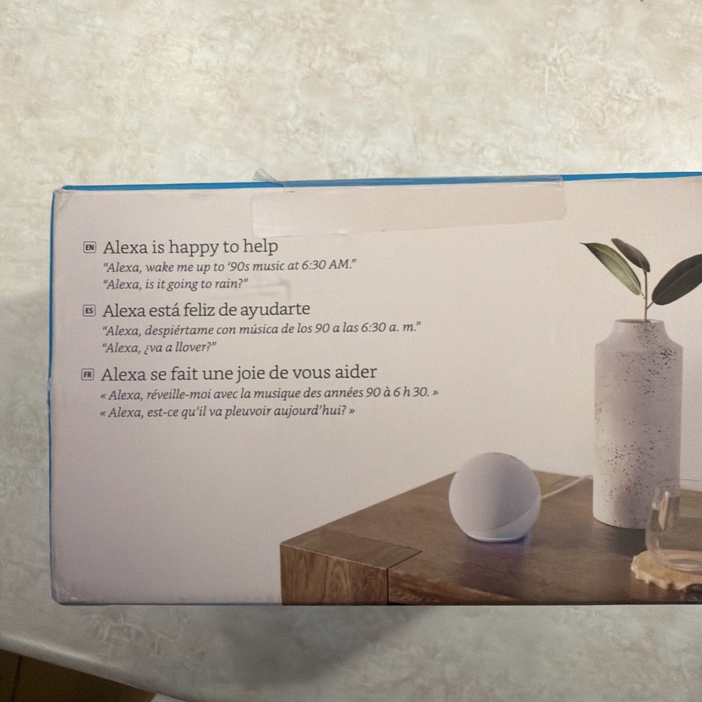 Amazon Echo Dot (5th Gen, 2022 Release) Smart Speaker with Alexa – Glacier White