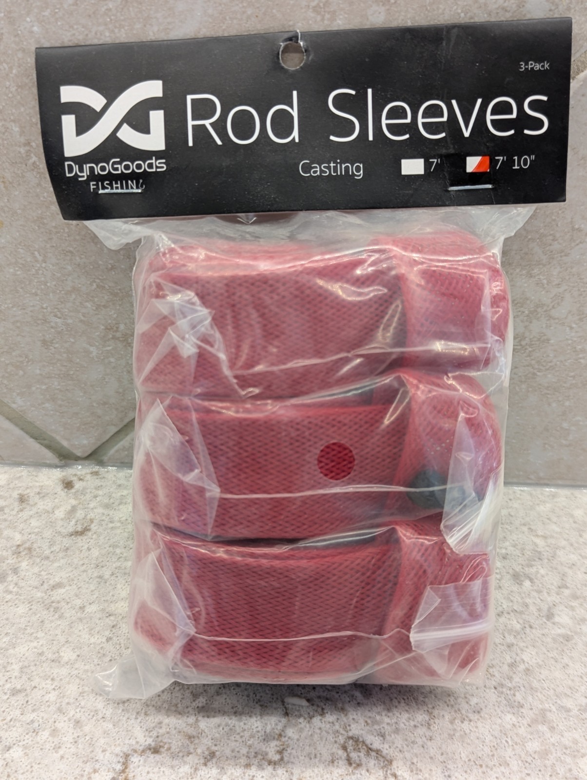 DynoGoods Fishing Rod Sleeve, 3 Pack, 7ft 10in Casting Rod Protector/Rod Sock