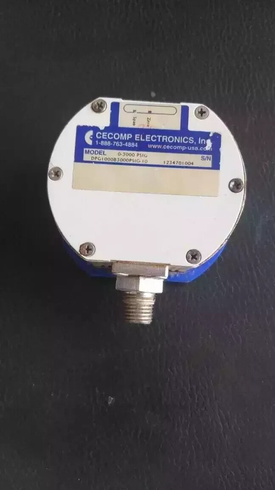 Cecomp electronics pressure calibrator gauge range 0-3000 psig not working