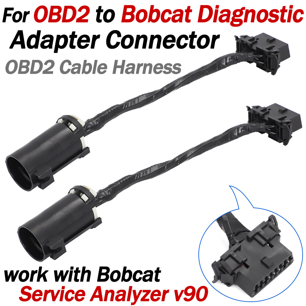 For OBD2 To Bobcat Diagnostic Adapter Connector Harness For Service Analyzer v90