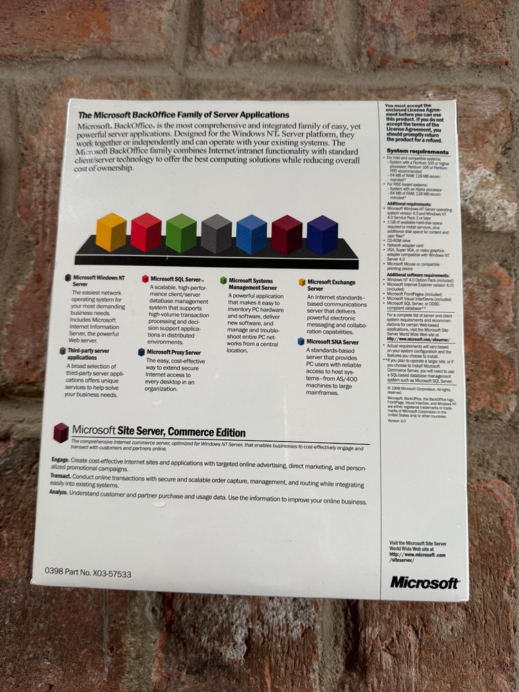 Microsoft Site Server Commerce Edition 3.0 NEW SEALED 25 Client Access Licenses