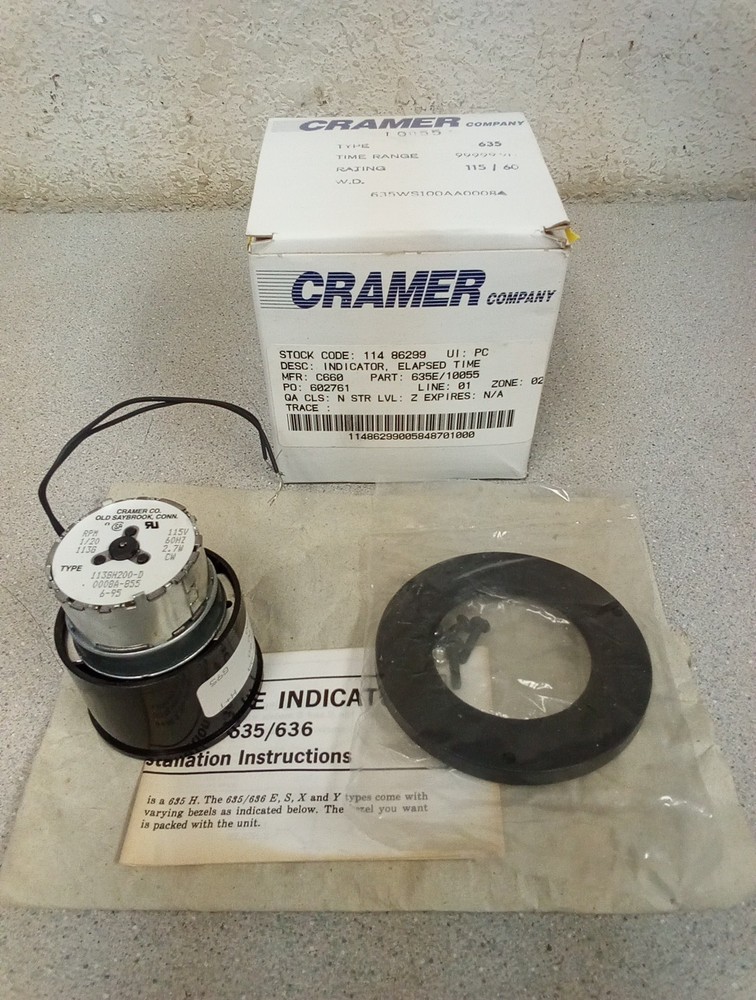 Cramer 113GH200-D Time Indicator 115v