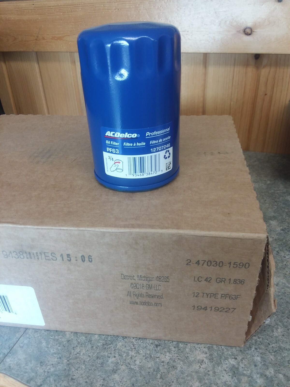 NEW VERSION Engine Oil Filter AC Delco PF63 PF26 PF63F BULK 12 PER CASE OEM