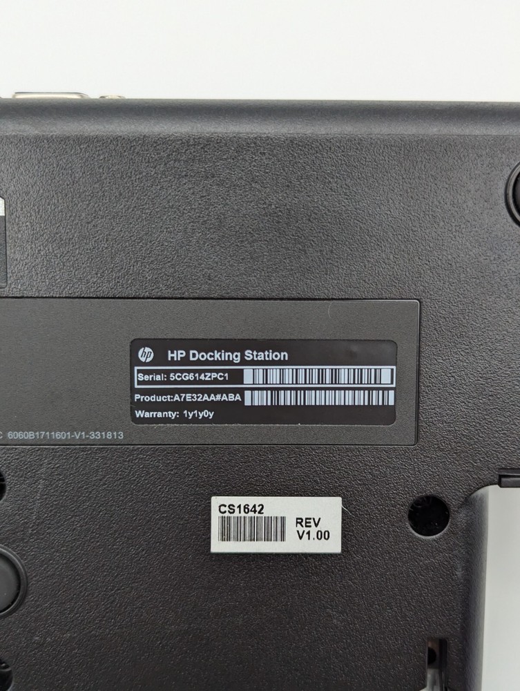 HP A7E32AA A7E32AA#ABA 90W EliteBook Docking Station - **READ!!!**
