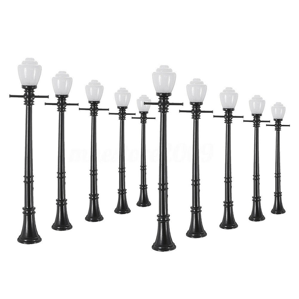 10 PCS LCX04 Model Railway Lamp Post Lights with 20mA Operating Current