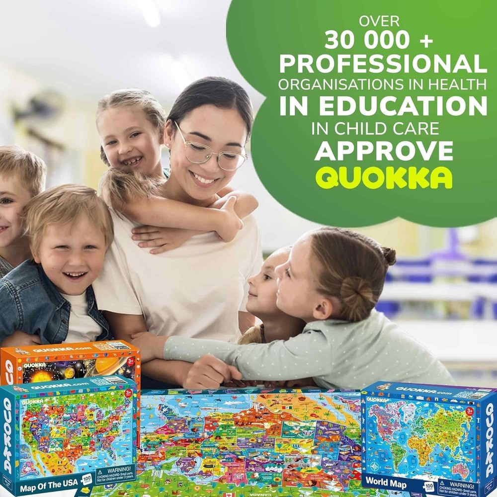 Educational World Map Space Puzzle Set
