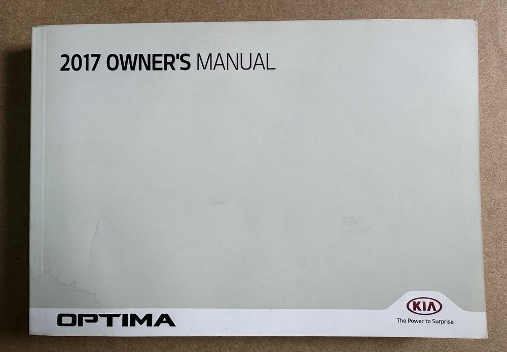 2017 Kia Optima Owner’s Manual Set W/ Case