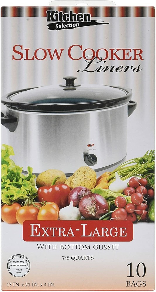Kitchen Collection CROCK POT LINERS With Bottom Gusset - Extra Large, 10 Liners