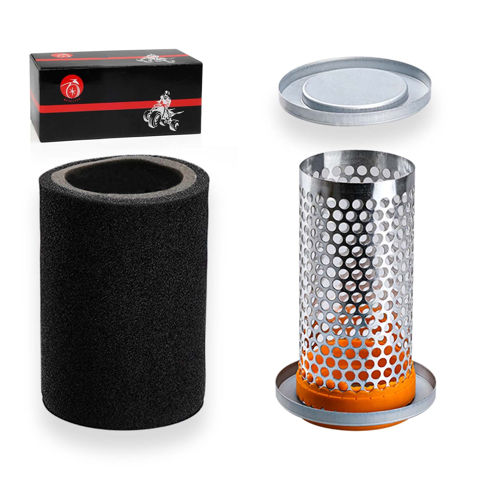 Air Filter & Guide Cage Cap Kit For Yamaha Grizzly 400 450 350 2007 2008 - 2014