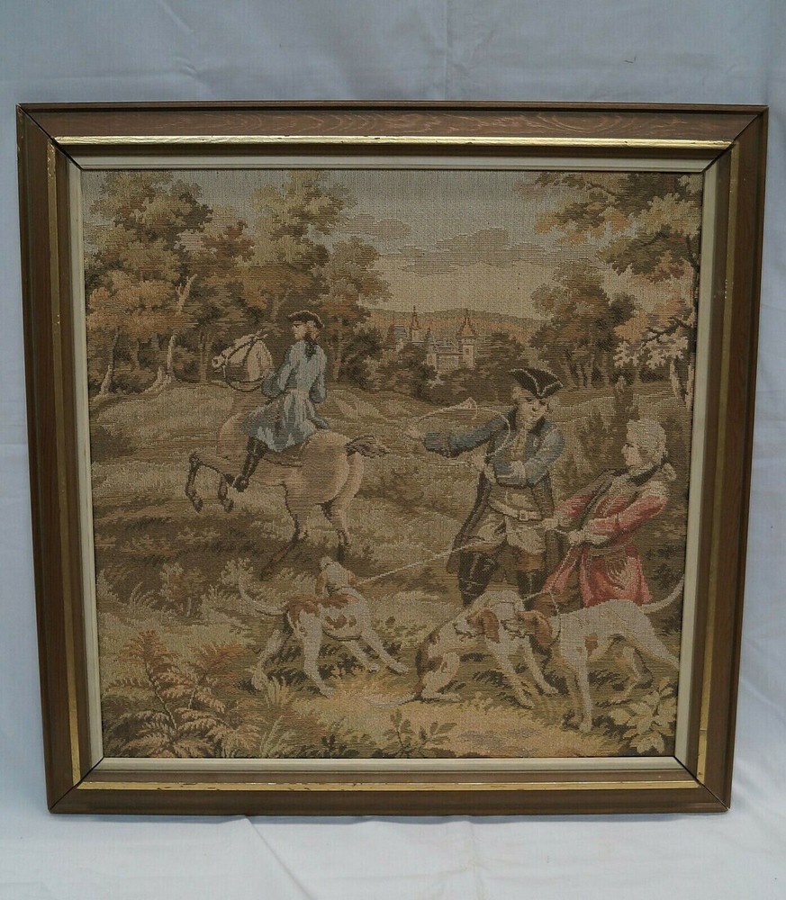 Regency Period British Framed Tapestry