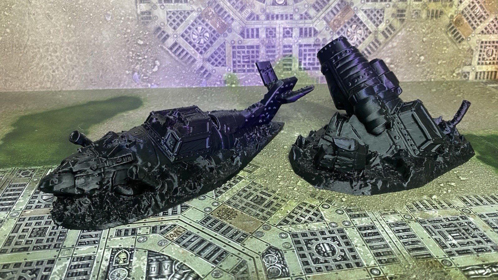 Tabletop Terrain: Crashed Planes\Scatter Terrain Warhammer 40K Compatible -7 PCS