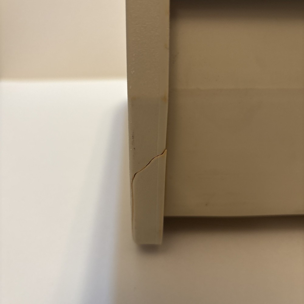 Microcomputer Accessories Plastic Roll Top 5.25” Disc Keeper Storage No Key