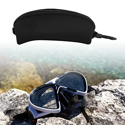 Diving Goggle Storage Bag, Portable Dustproof Fall Diving Goggle Storage Black