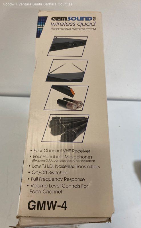 Gemsound 4 Channel Wireless Microphones