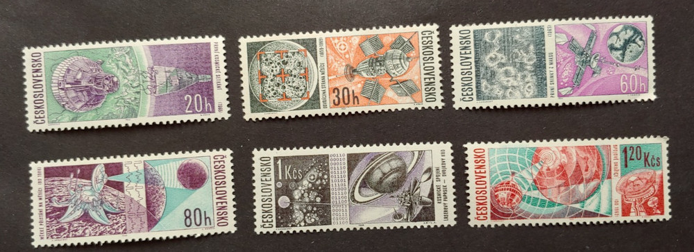 SPACE SET VF MNH CZECHOSLOVAKIA K5