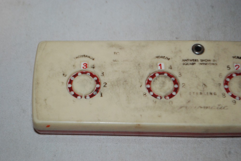 Automatic Adding Machine by Sterling, A Dial-A-Matic Tool! in good condition