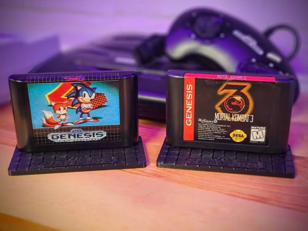 Sega Genesis Game Display Stand - 3D Printed