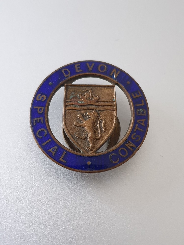 Obsolete Devon Special Constabulary Lapel Badge obsolete special constable badge
