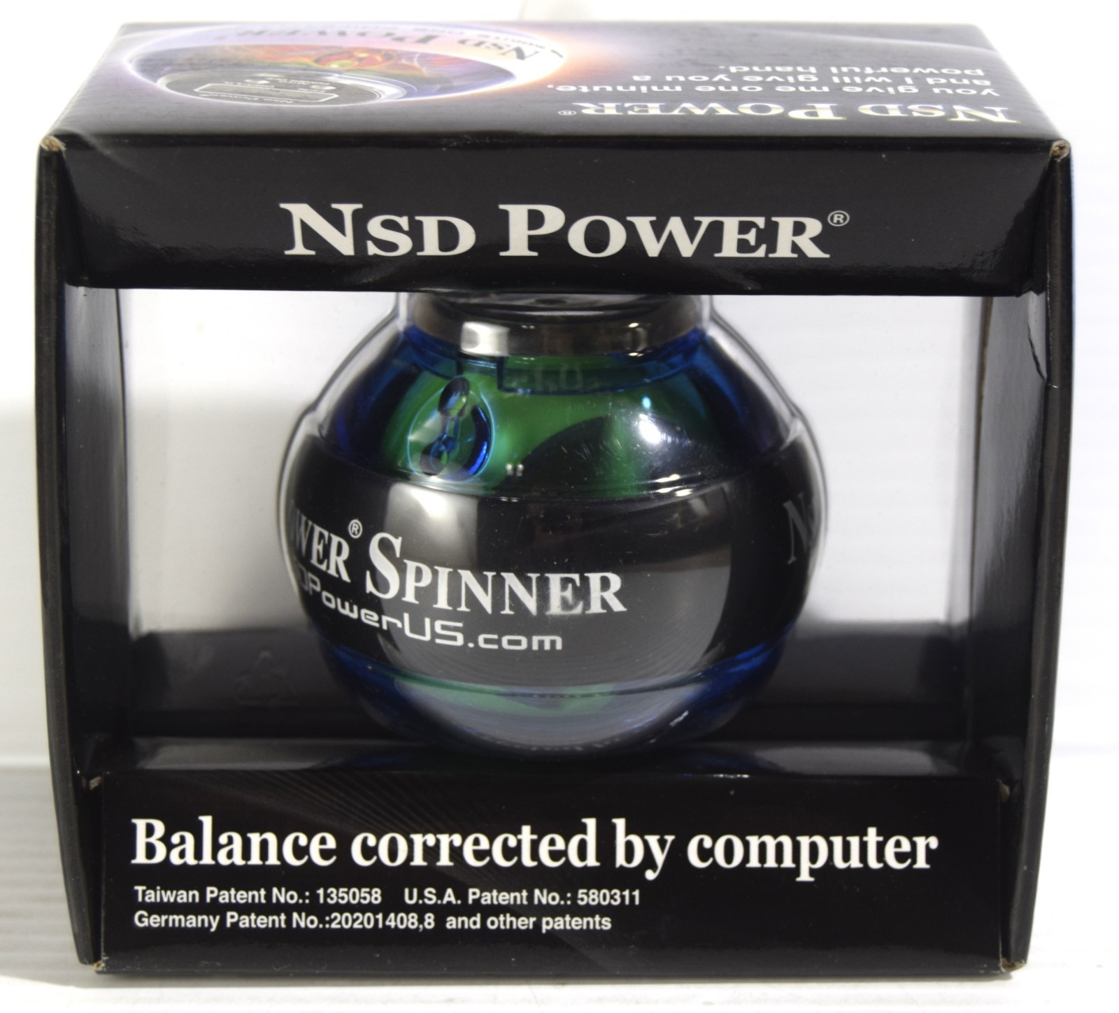 NanoSecond NSD POWER SPINNER PB-188SC Gyroscopic PowerBall & Digital LCD Counter