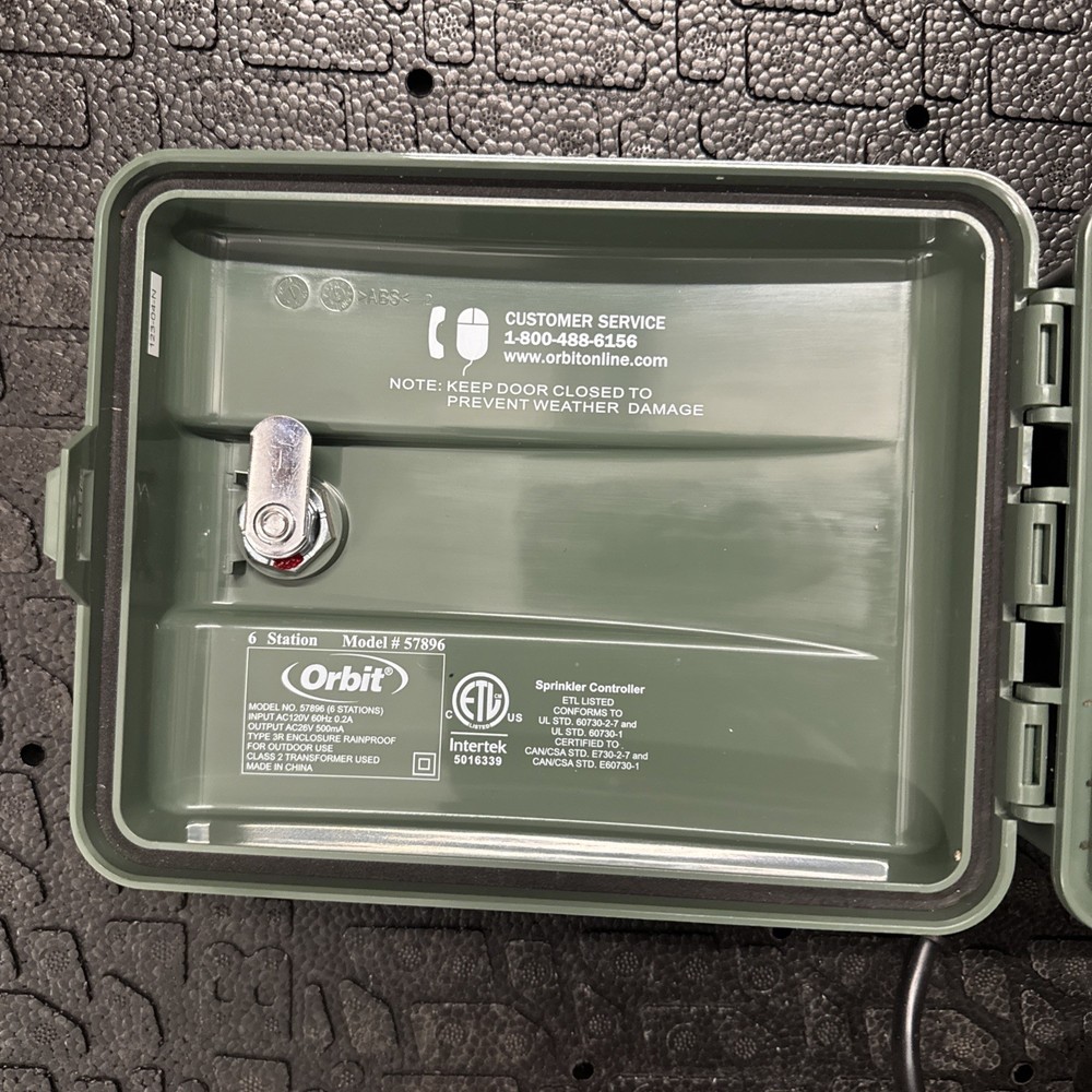 Orbit 57896 6 Station Easy-Set Logic Sprinkler Controller Outdoor Timer