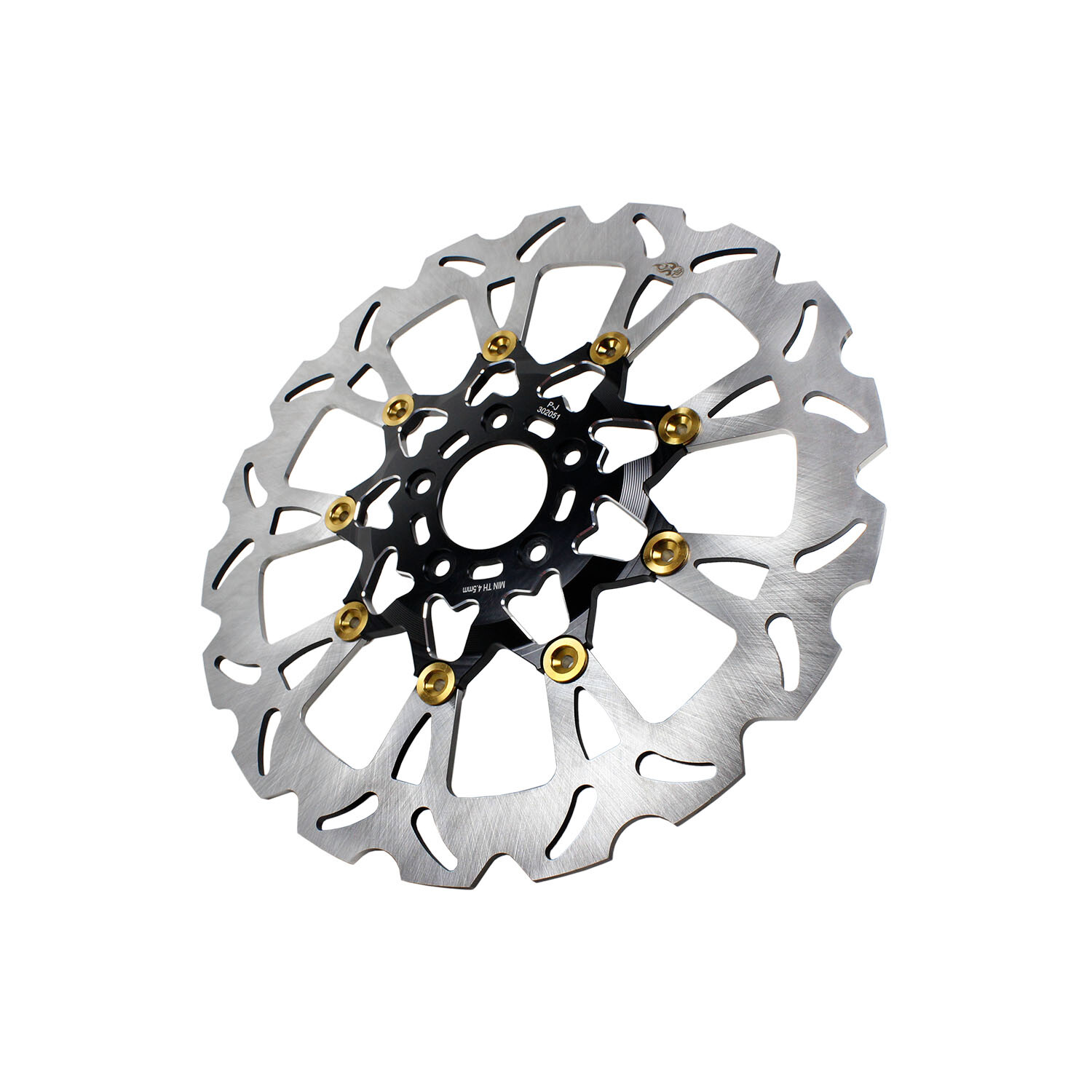 Black Gold Big Floating Front Brake Rotor for Harley Fat Bob Low Rider/ST FXDRS