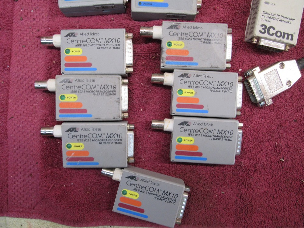 LOT CentreCOM MX10 MX20T 210T LTX02 HP thinLAN 3Com Transceiver replacement
