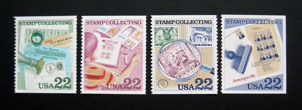 Sc # 2198-2201 ~ 22 cent Stamp Collecting Issue