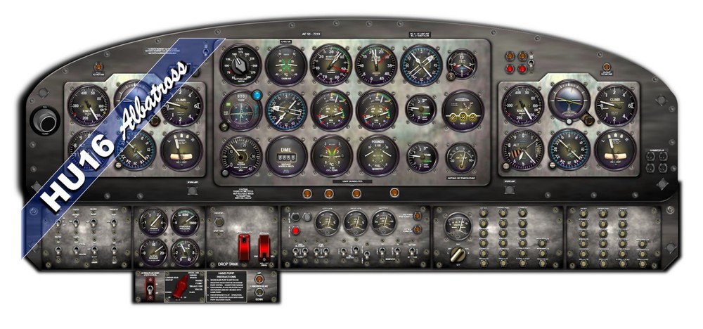 HU16 ALBATROSS COCKPIT instrument panel CDkit