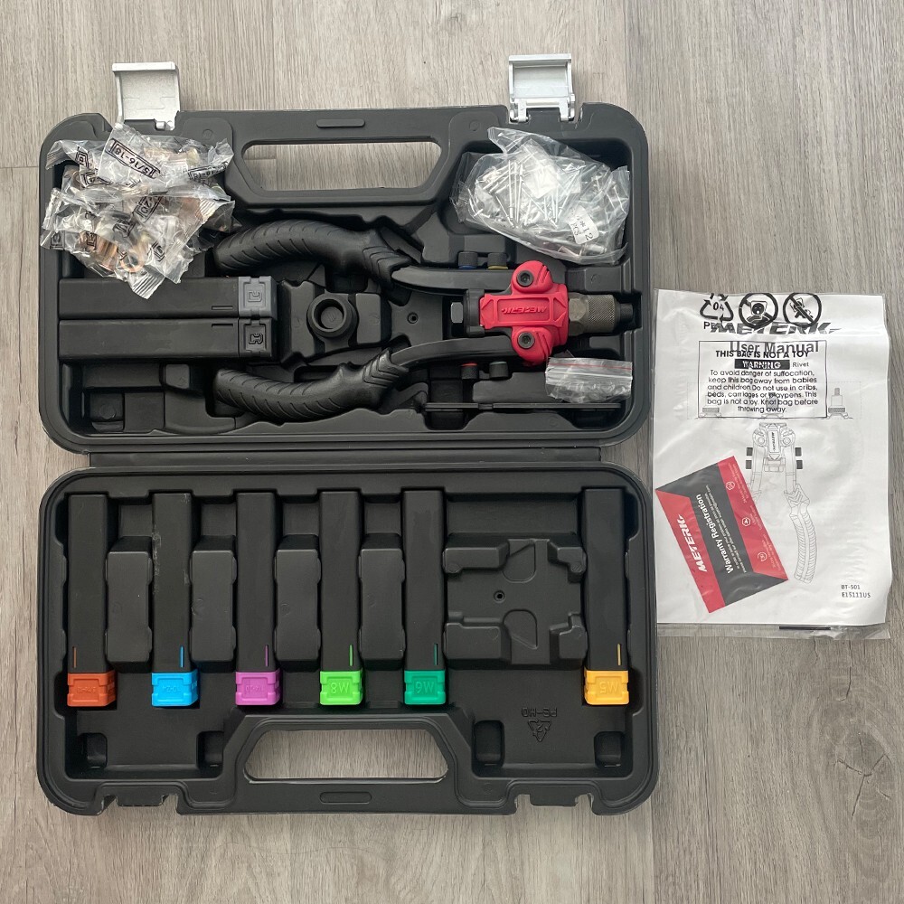 Rivet Nut Gun Kit Rivnut Setting Tools Nut Setter Hand Blind Riveter 3 IN 1