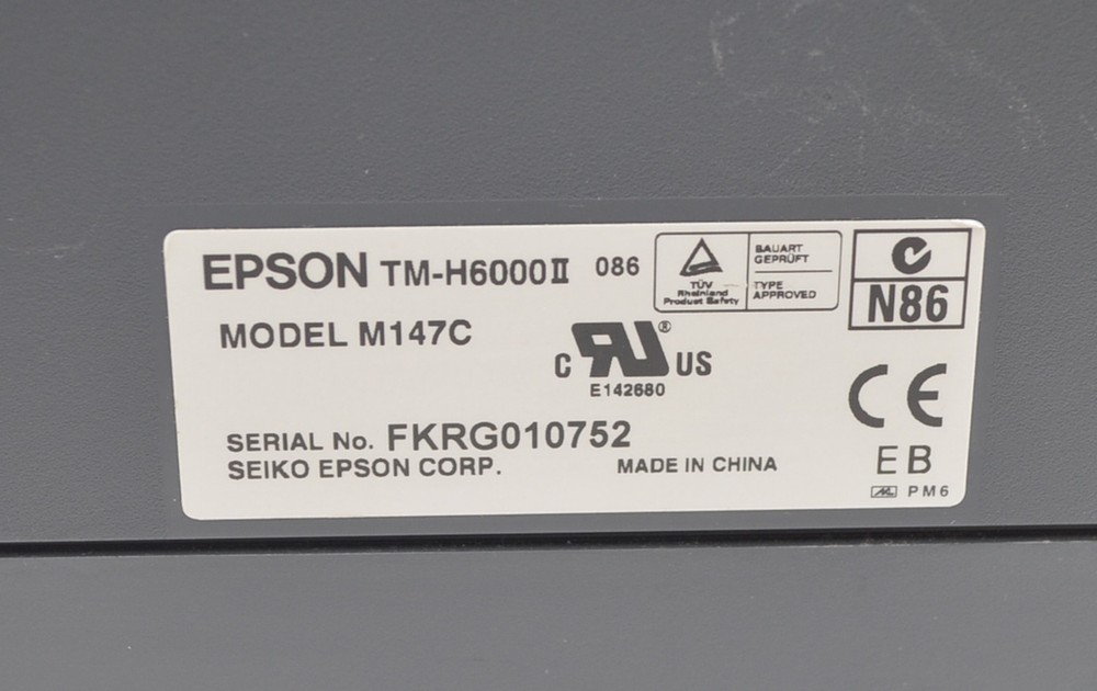 Epson TM-H6000II M147C Receipt Printer (No Power Supply)