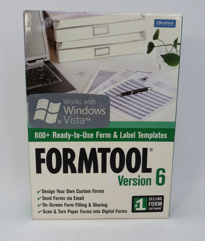 OfficeWork Formtool Version 6 Computer Software Windows XP Vista 7