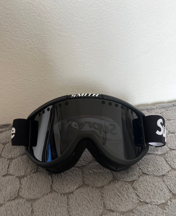 Supreme x Smith Black Ski Snowboard Goggles Motocross Dirt Bike ATV Off Road NWT
