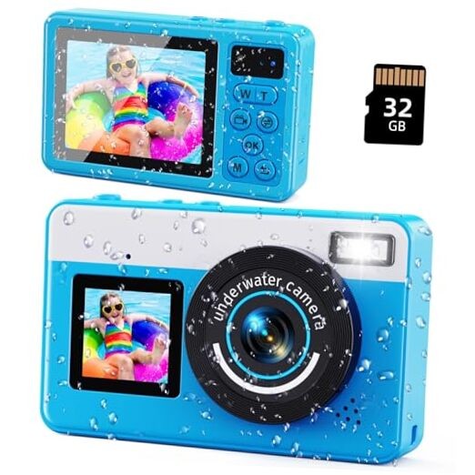 Underwater Digital Camera -  10 FT Waterproof Floating Camera with Blue 10FT