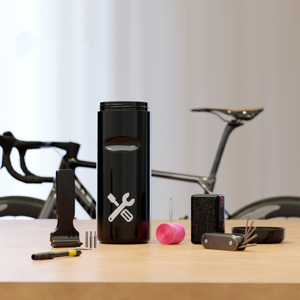 Cycling Tool Bottle Waterproof Storage Bottle Bike Tools Container Space Saving