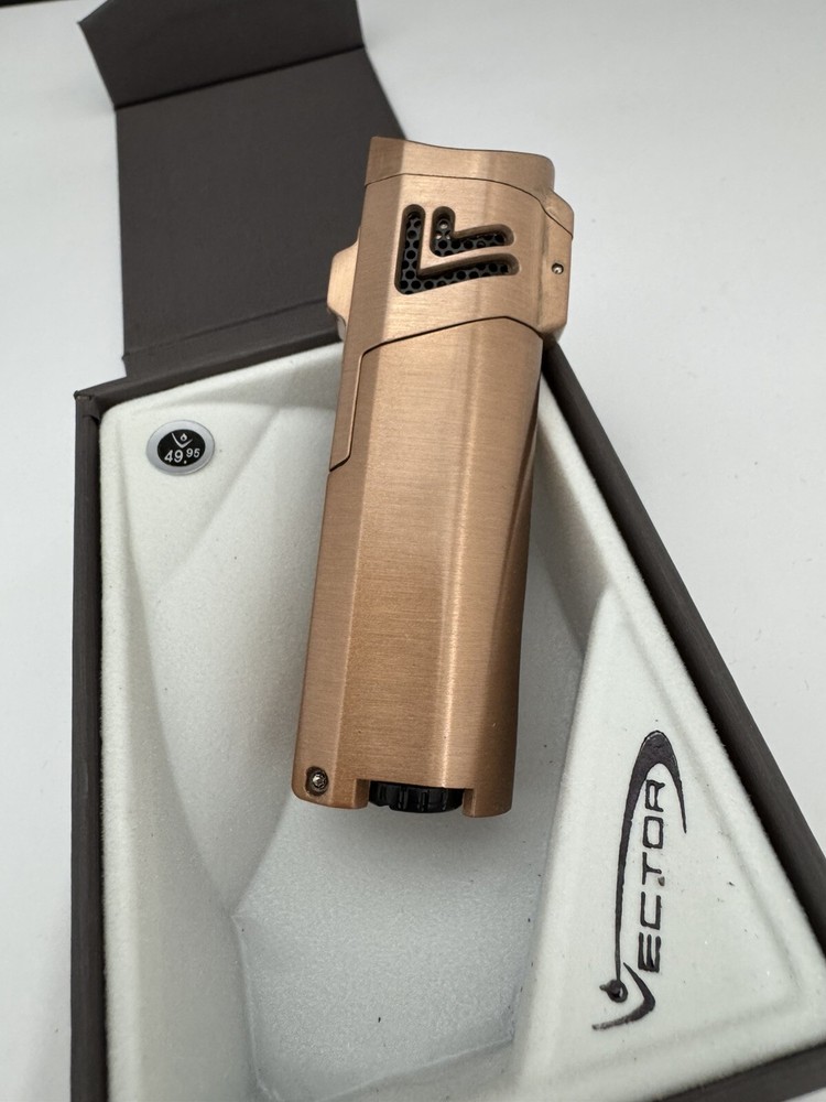 Vector Caliper - Single Large Jet Flame Torch Lighter - Copper - New