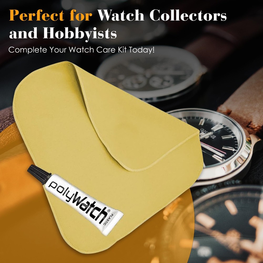 Rosenthal PolyWatch Plastic Watch Scratch Remover Polish with Microfiber Clot...