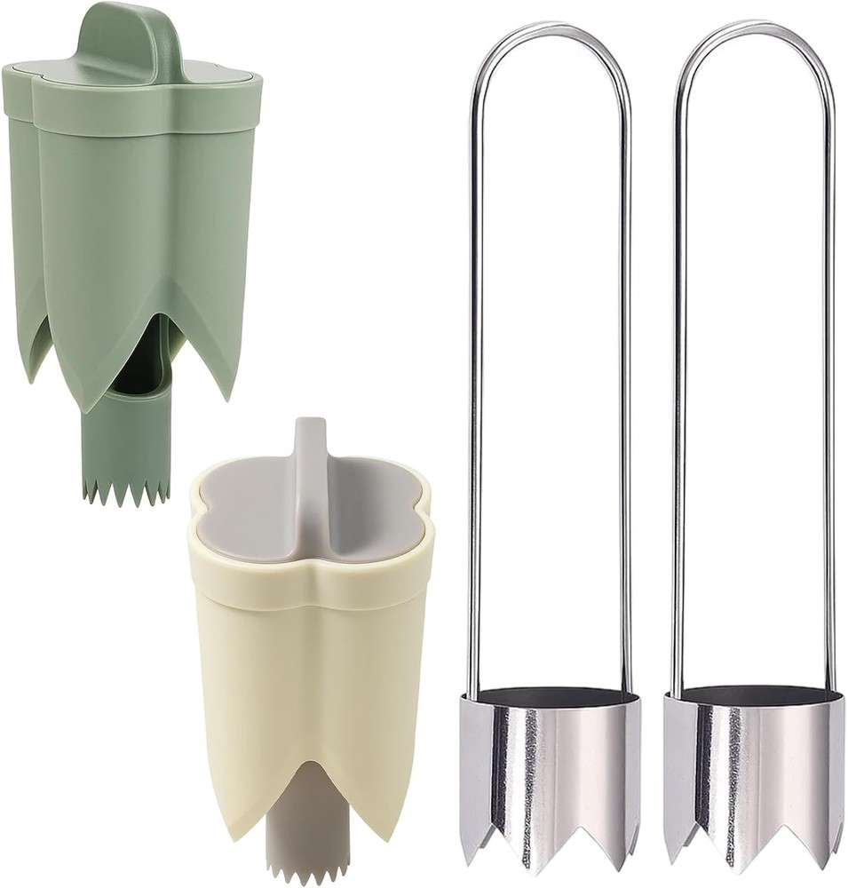 4 Pack Pepper Seed Corer Remover, Pepper Corer, Bell Pepper Corer, Stainless Ste