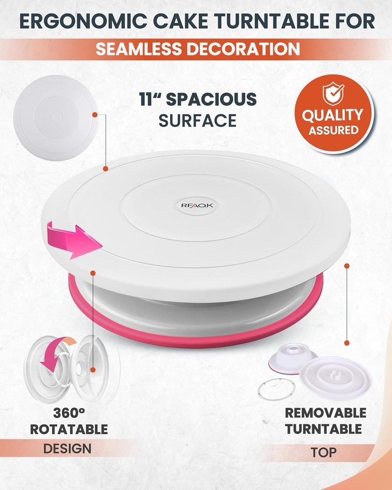 700PCs Cake Decorating Kit W/ Baking Supplies Cake Turntable Decorating