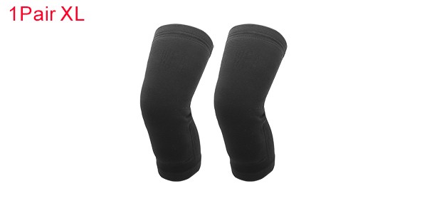 Simple Knee Pads X Large Size Black 1 Pair