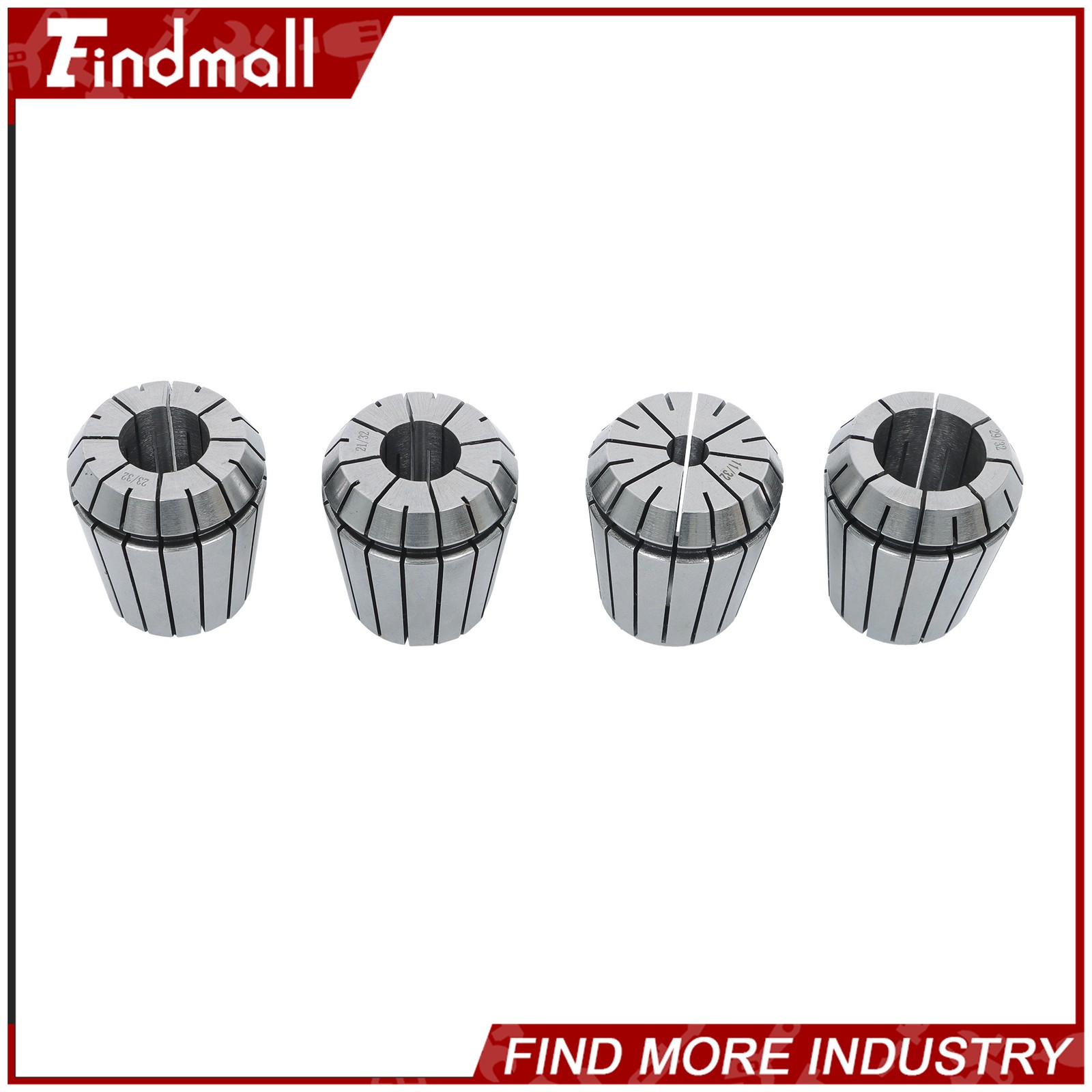 Findmall ER40 29Pcs Collet Set High Precision CNC Spring Collets