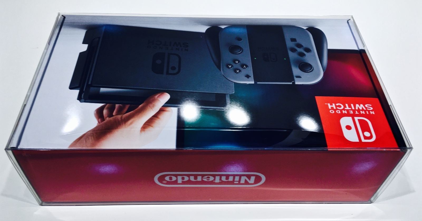 1 Console Box Protector For Nintendo SWITCH Original + Super Smash Bros. READ!