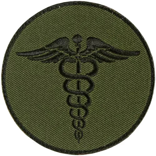 EMS Round Patch - Olive Drab - 6 Pack Olive Drab 3" x 3"