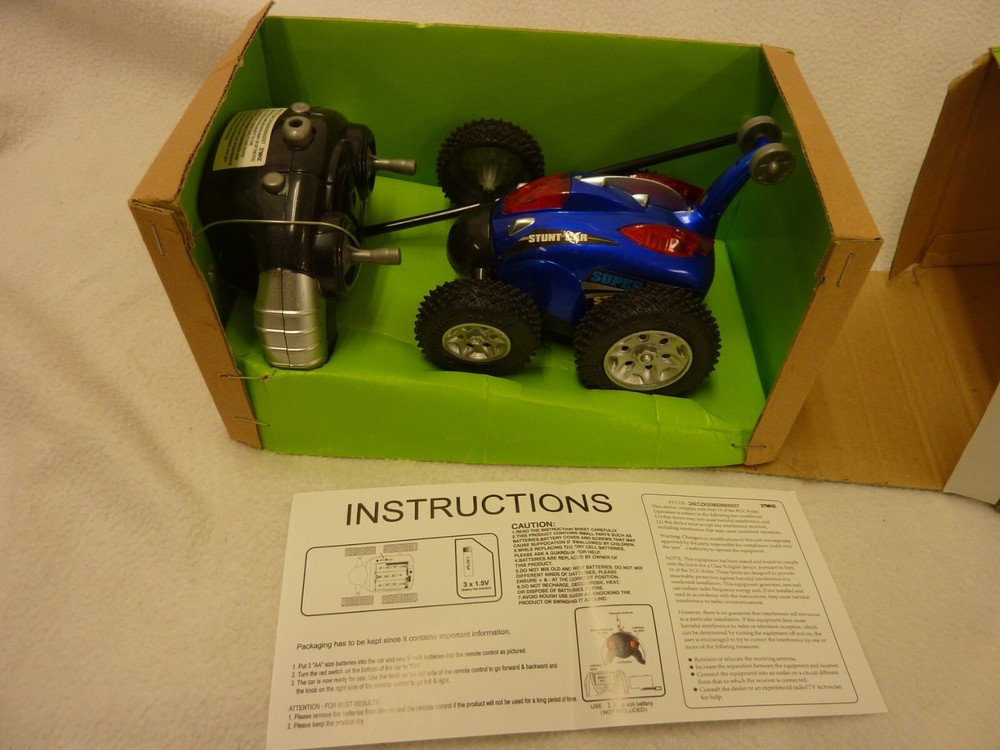 RADIO CONTROL STUNT CAR 5" BLUE BY FIVE BELOW - OPEN BOX