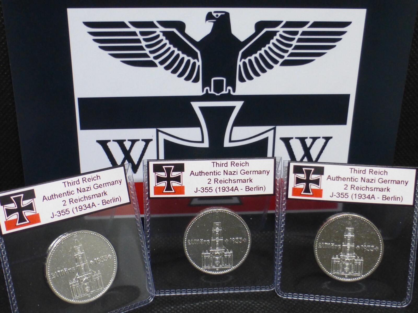 Nazi Silver Coin 1934A 2 Reichsmark Potsdam Church Beautiful Third Reich Germany