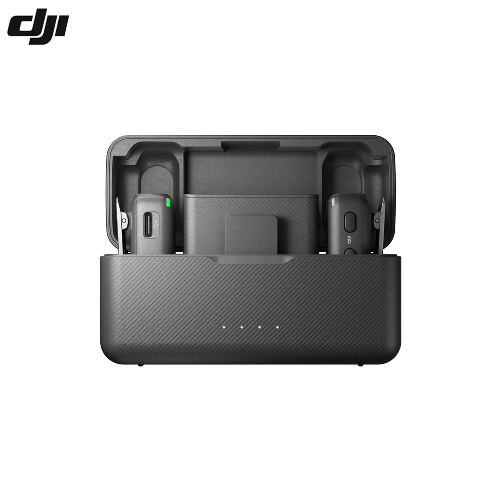 DJI Mic 2 (2 TX + 1 RX + Charging Case) Wireless Microphone for Camera & Phone