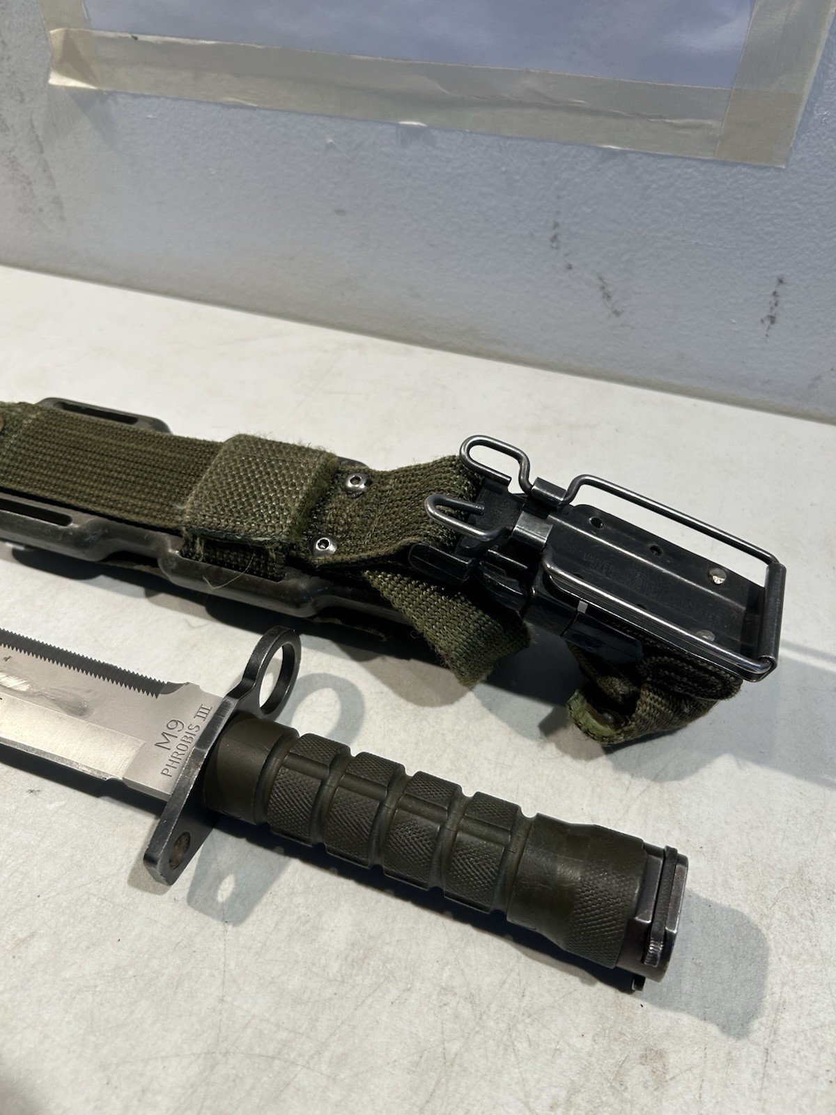 USA M9 PHROBIS III Military Fixed Blade with Scabbard Case #20