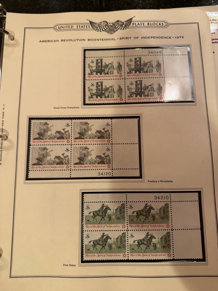 Minkus Publications American Plate Block Album Volume V 1971 to Present